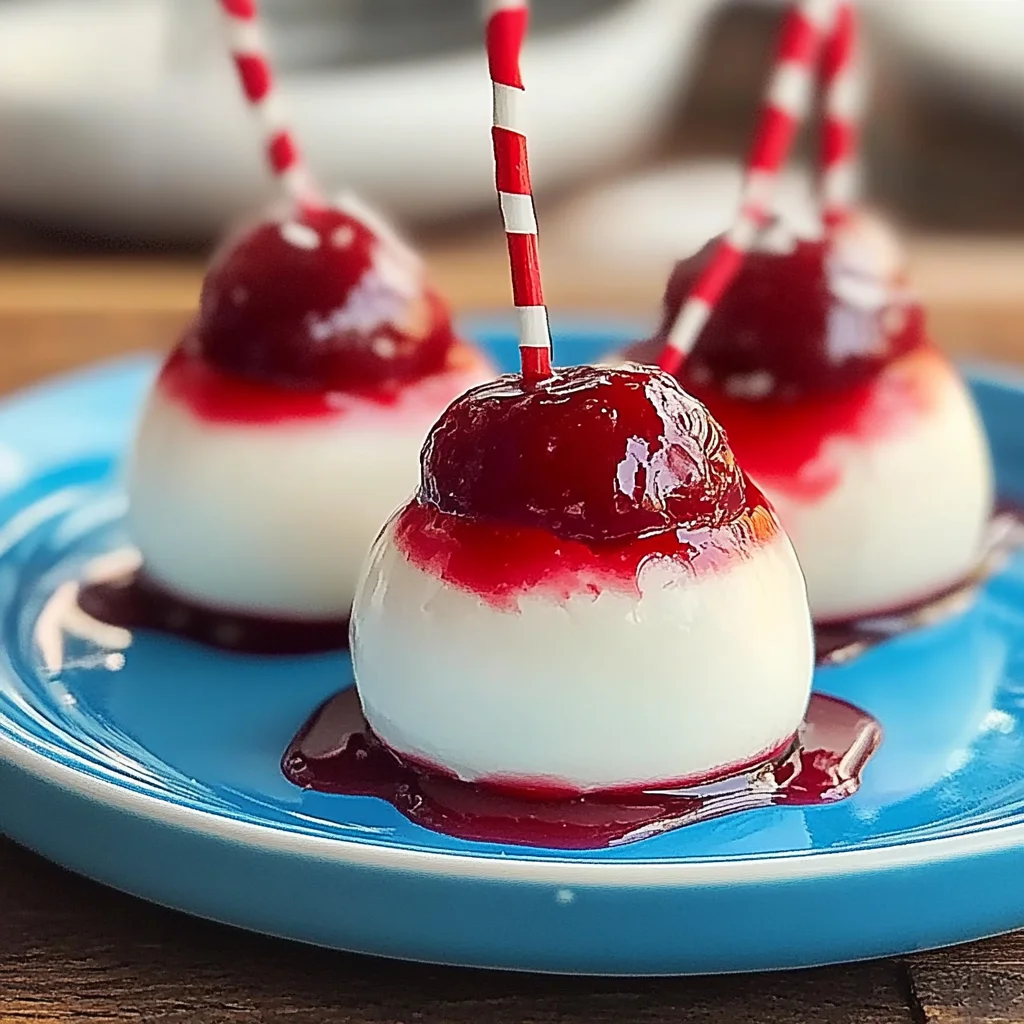 Recipe preparation for Boozy Cherry Bombs