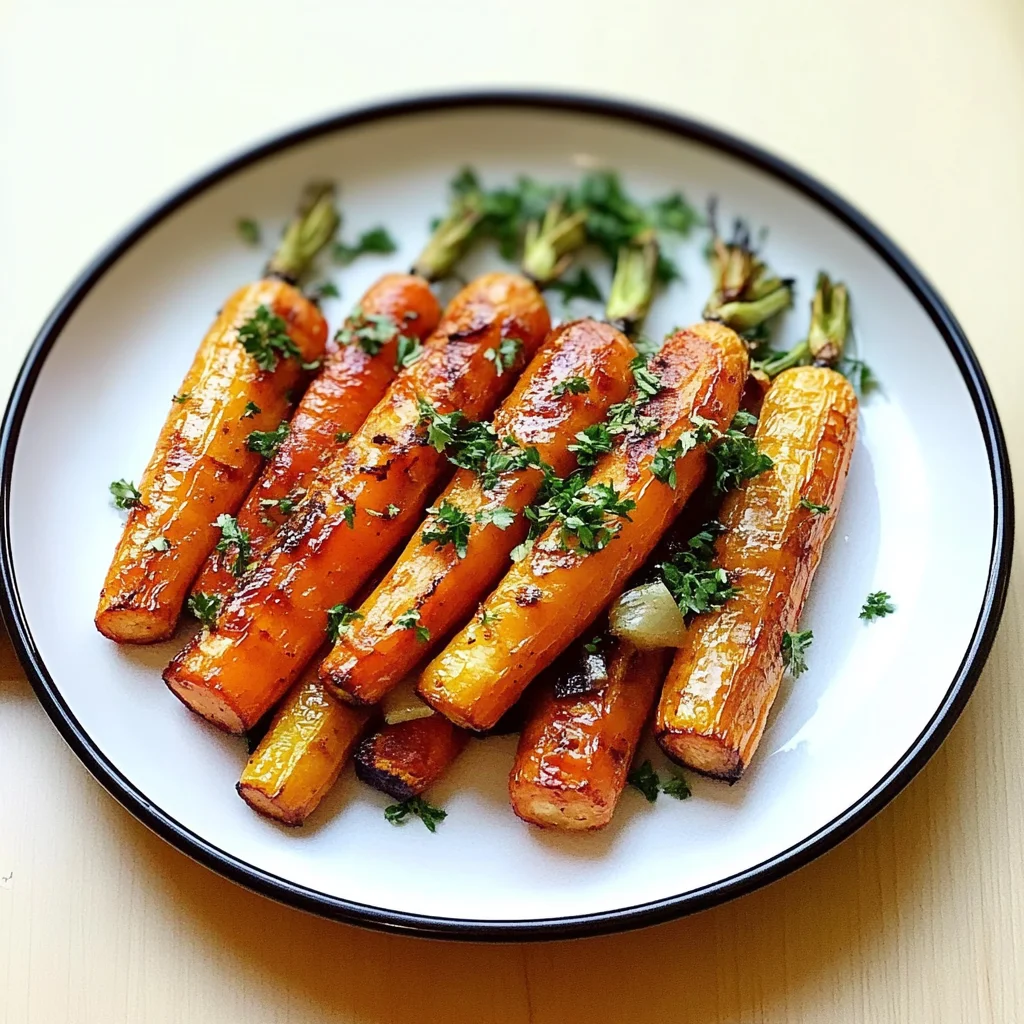 Recipe preparation for Whole Roasted Carrots