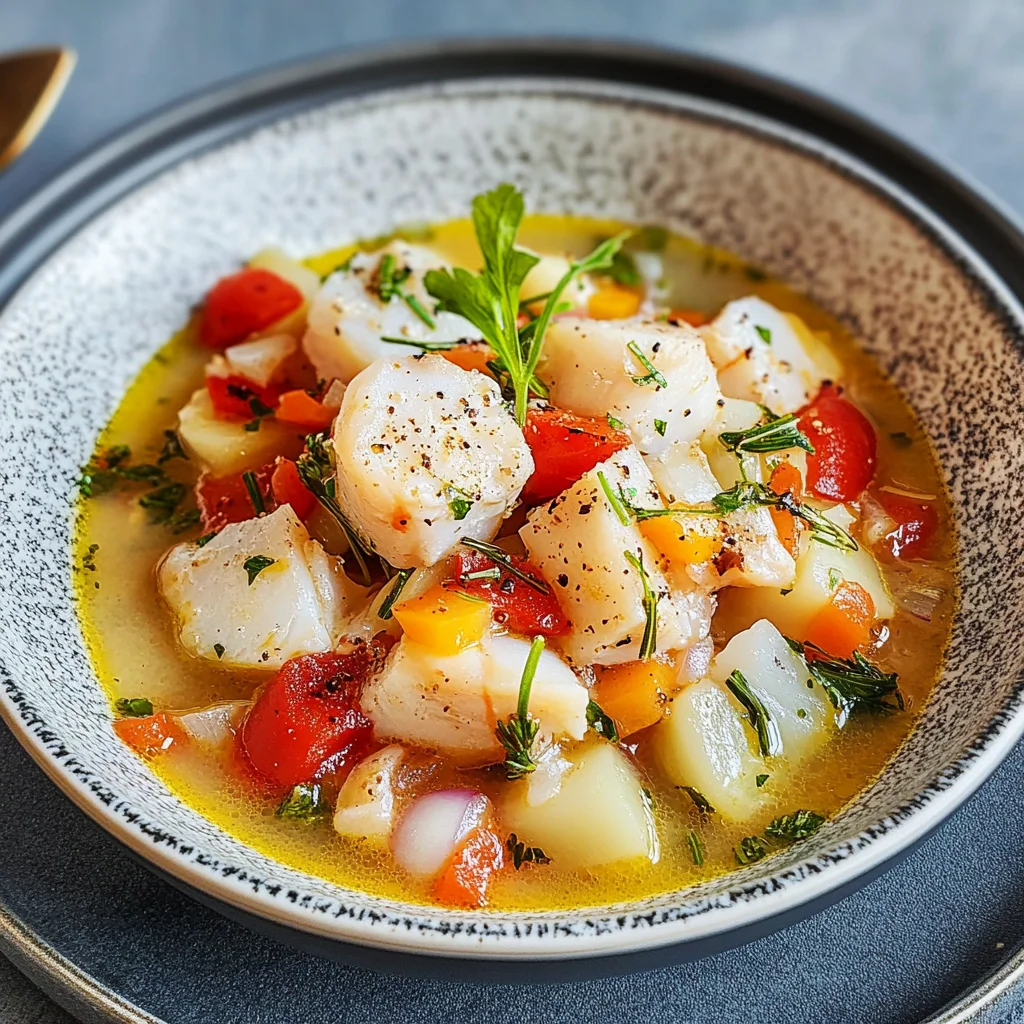 Recipe preparation for Fish Soup 