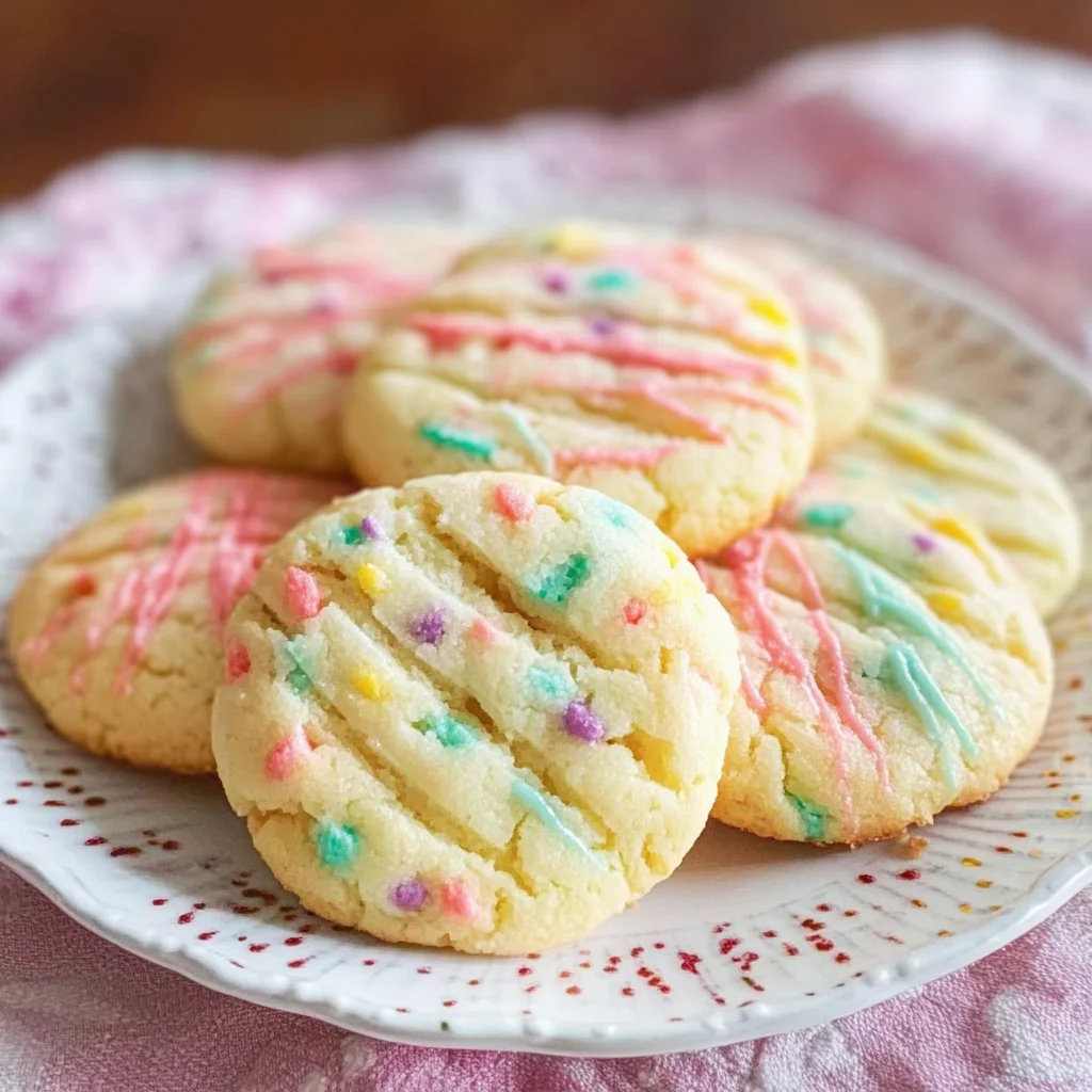 Recipe preparation for Irresistible Easter Shortbread Cookies