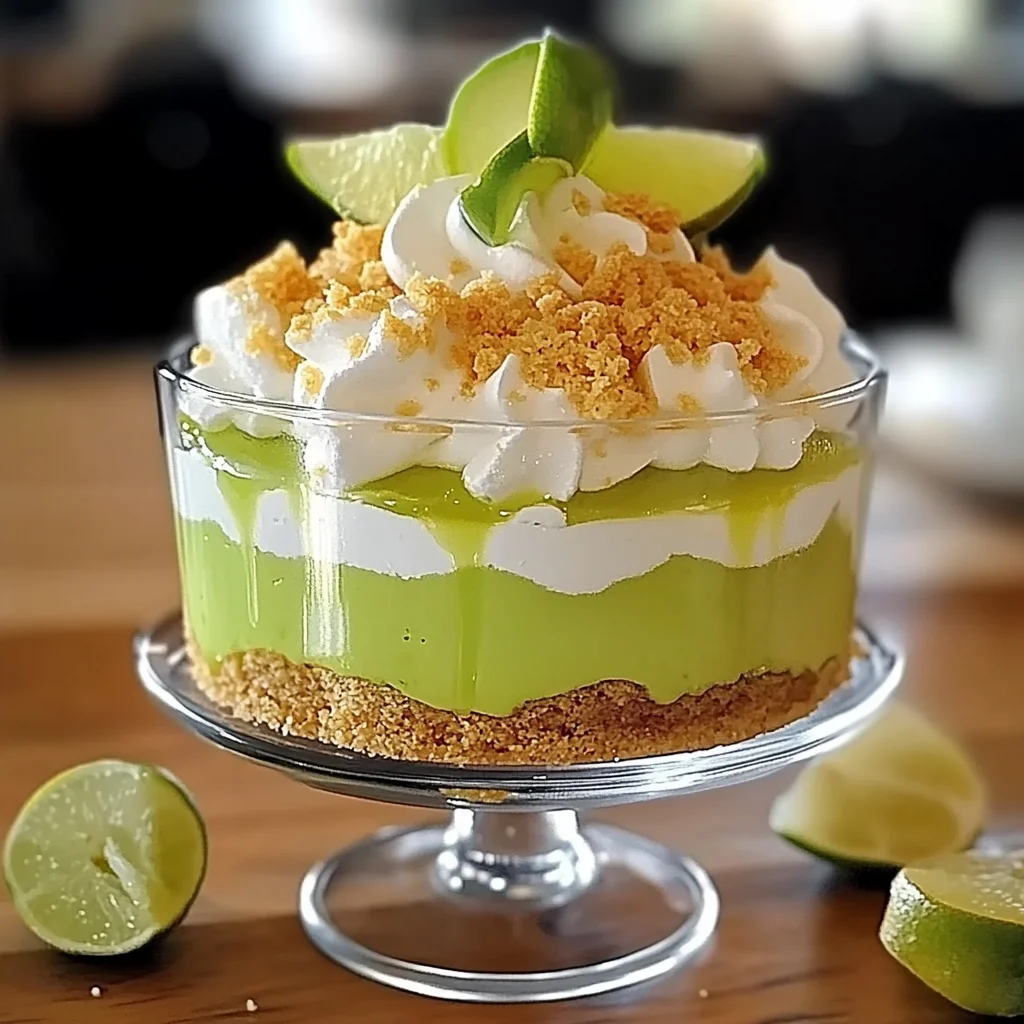 Recipe preparation for Key Lime Pie Trifle Delight
