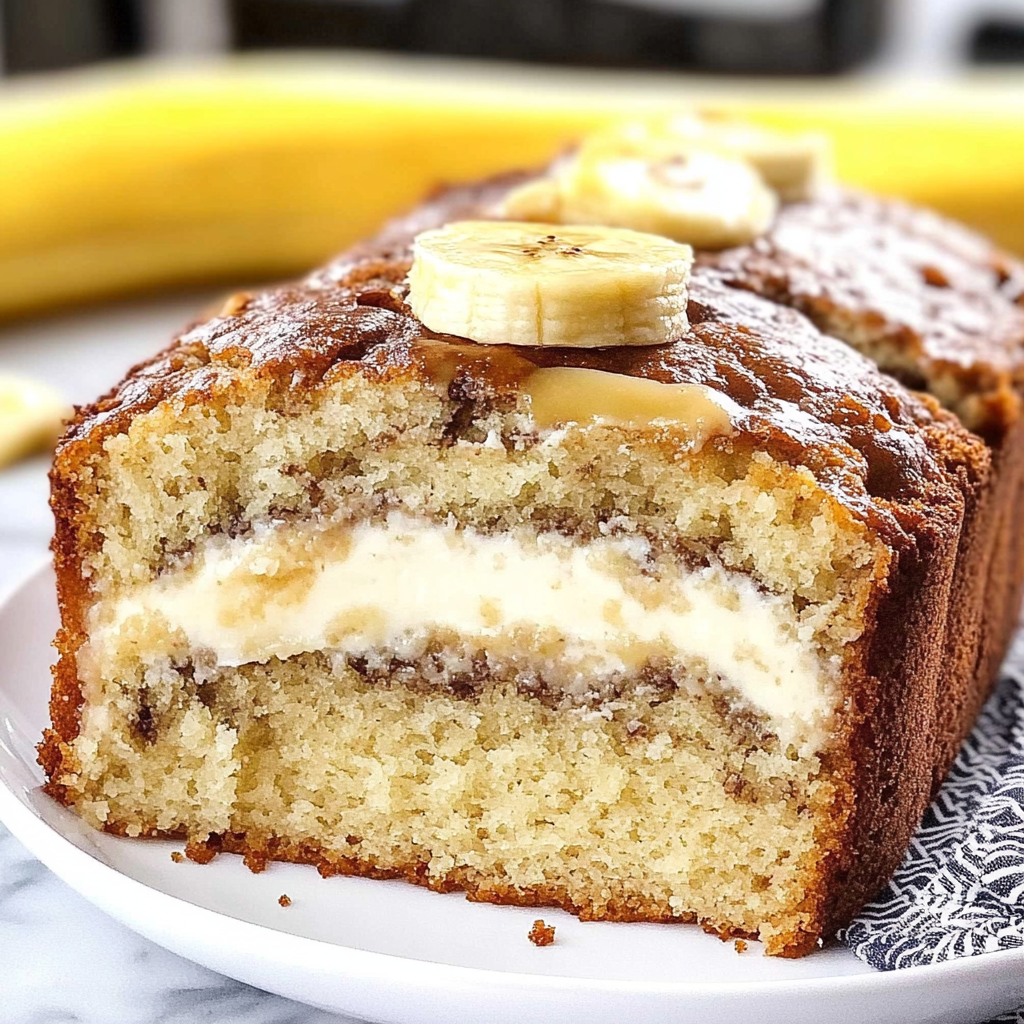 Recipe preparation for cream cheese banana bread