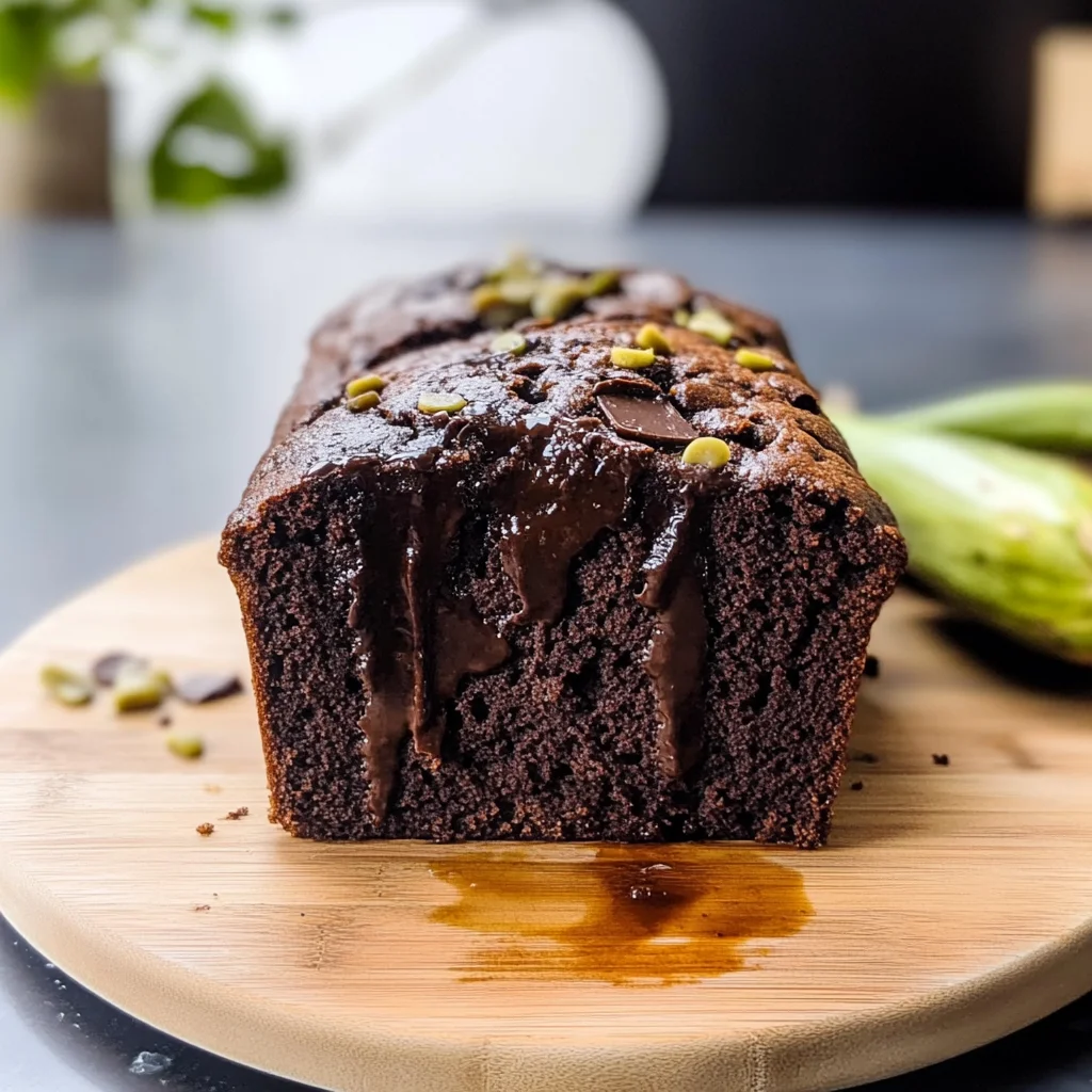 Recipe preparation for chocolate zucchini bread