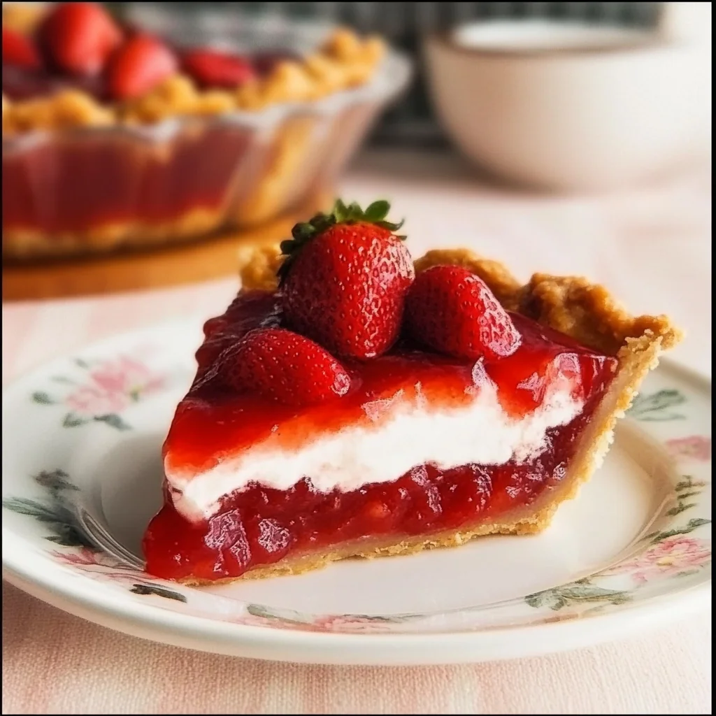 Recipe preparation for strawberry pie recipe