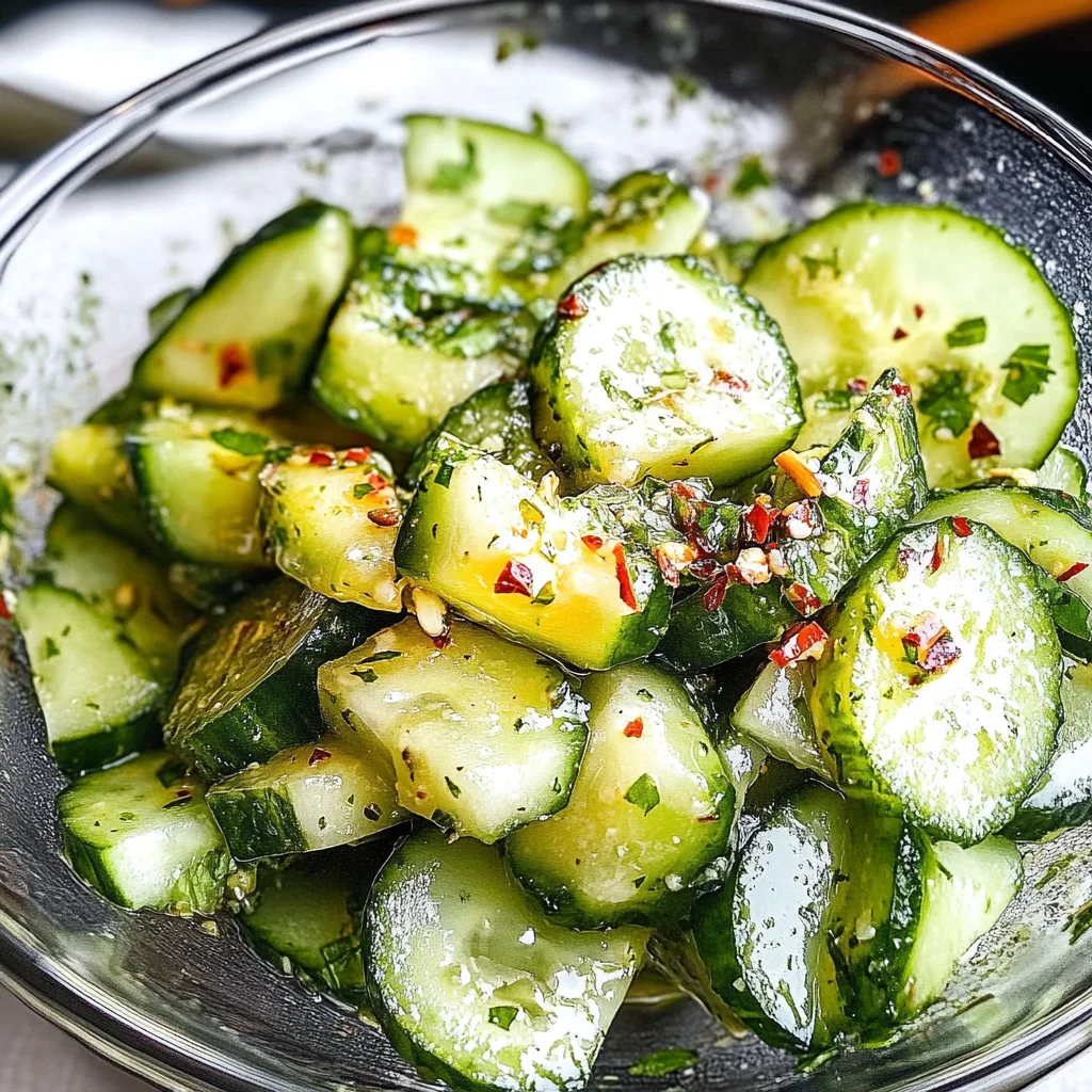 Recipe preparation for Cucumber Avocado Salad
