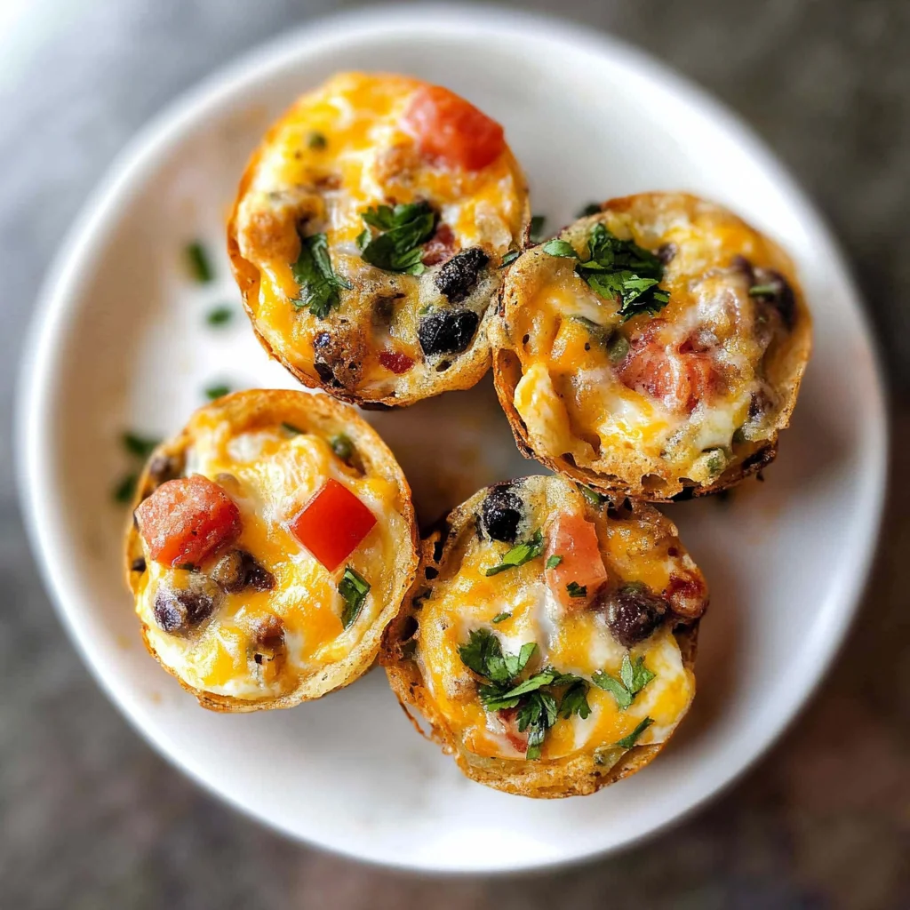 Recipe preparation for Tex-Mex Egg Muffin Cups Recipe