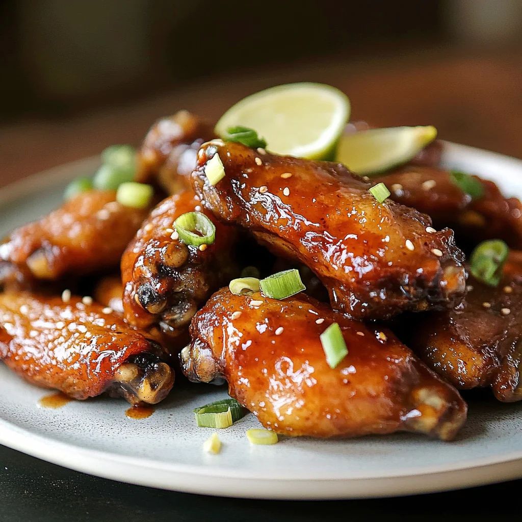 Recipe preparation for Honey Garlic Wings Recipe