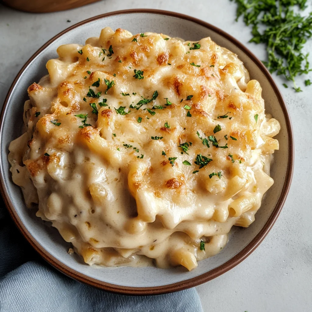 Recipe preparation for White Cheddar Mac and Cheese Recipe