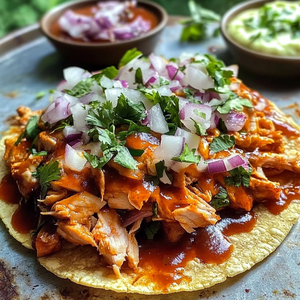 Recipe preparation for BBQ Chicken Tostadas
