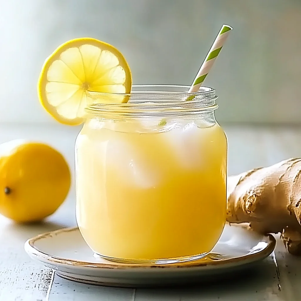 Recipe preparation for Ginger Limeade