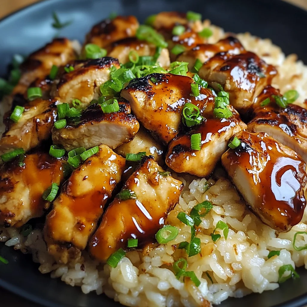 Recipe preparation for Honey BBQ Chicken & Rice