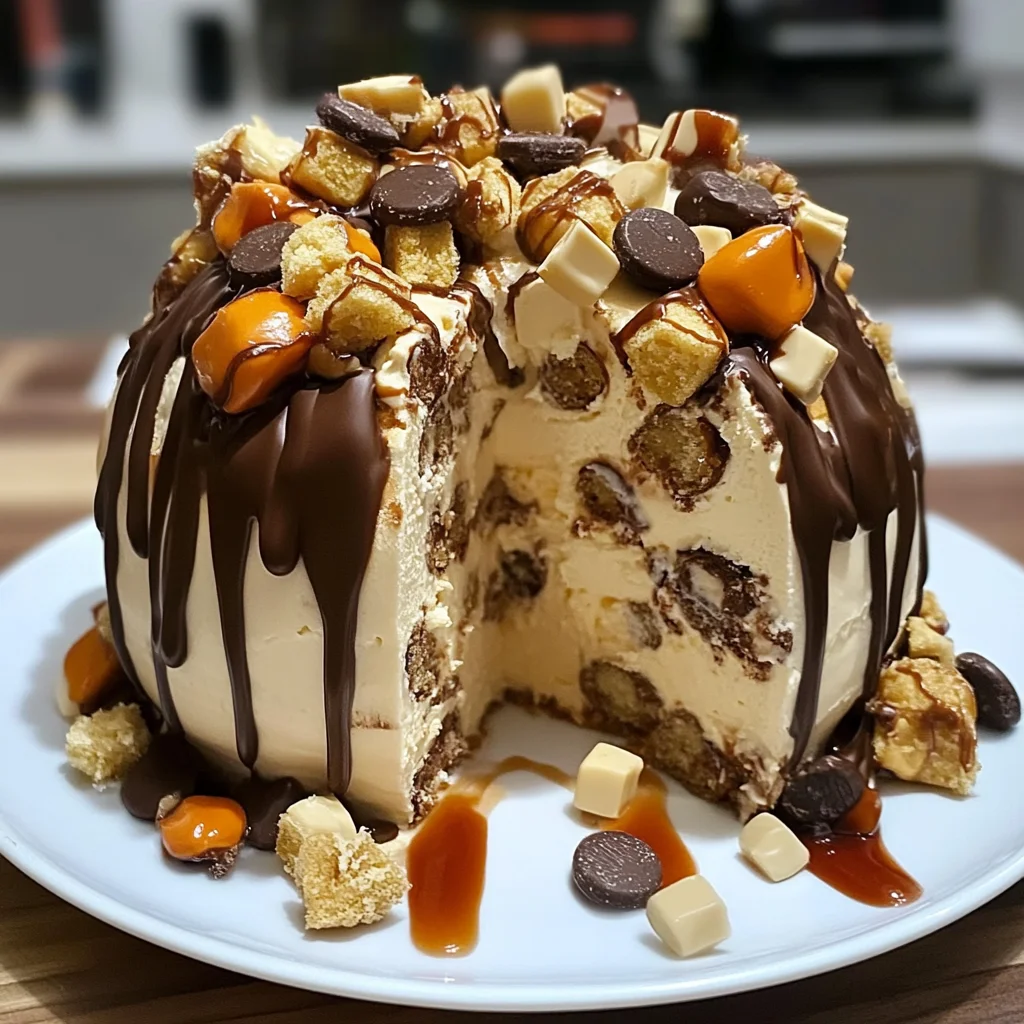 Recipe preparation for Reese’s Cheese Ball Peanut Butter Bliss Dessert Recipe