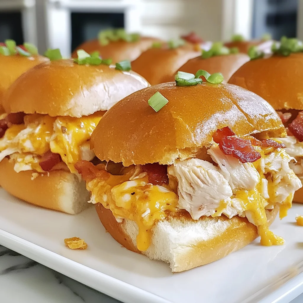 Recipe preparation for Chicken Bacon Ranch Sliders