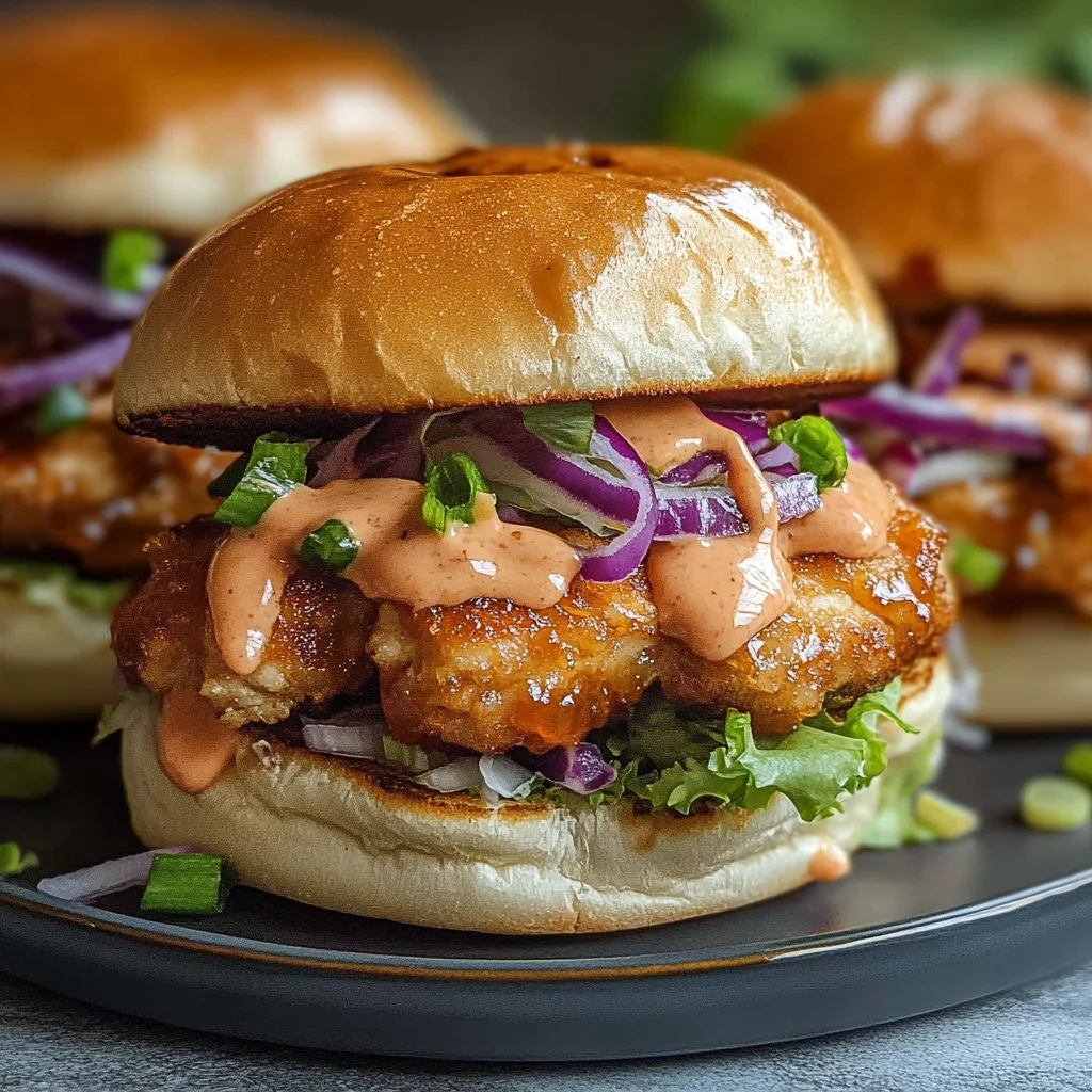 Recipe preparation for Bang Bang Chicken Sliders