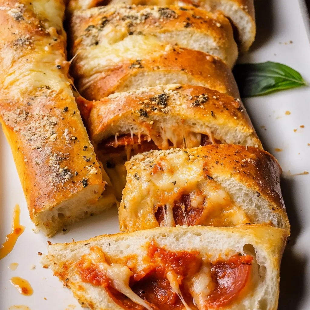 Recipe preparation for Cheesy Pepperoni Stromboli