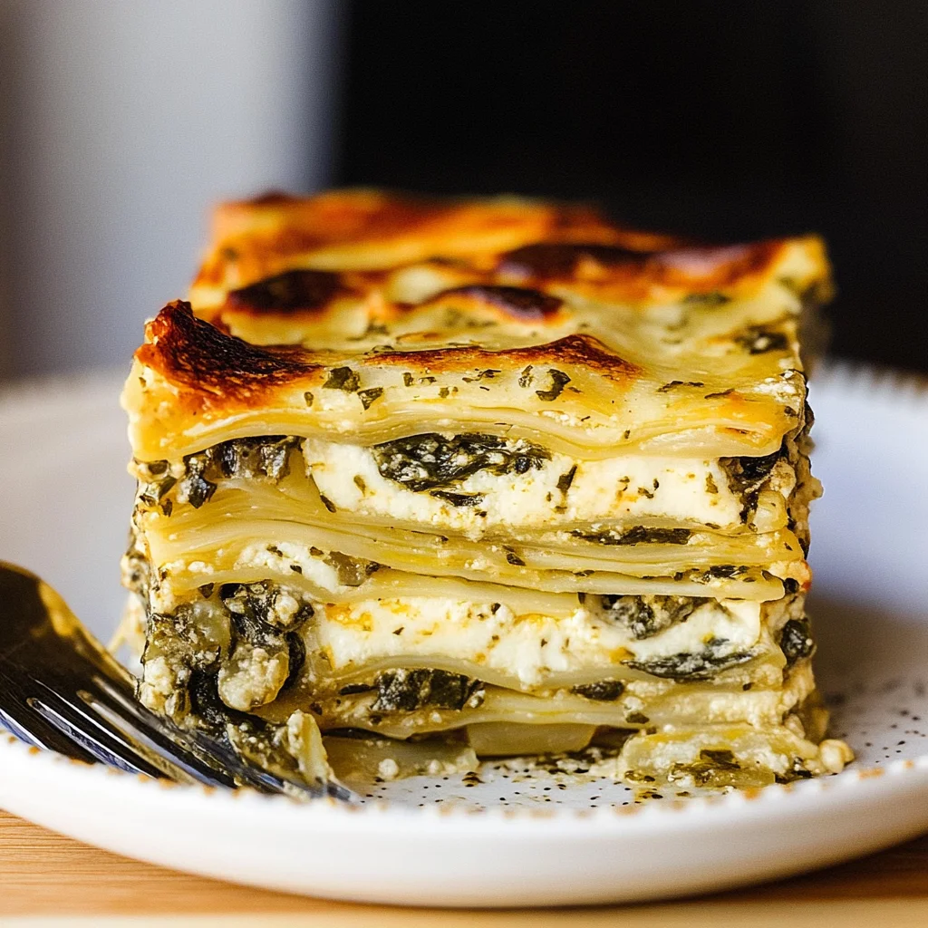 Recipe preparation for Savory Lemon Vegetable Lasagna