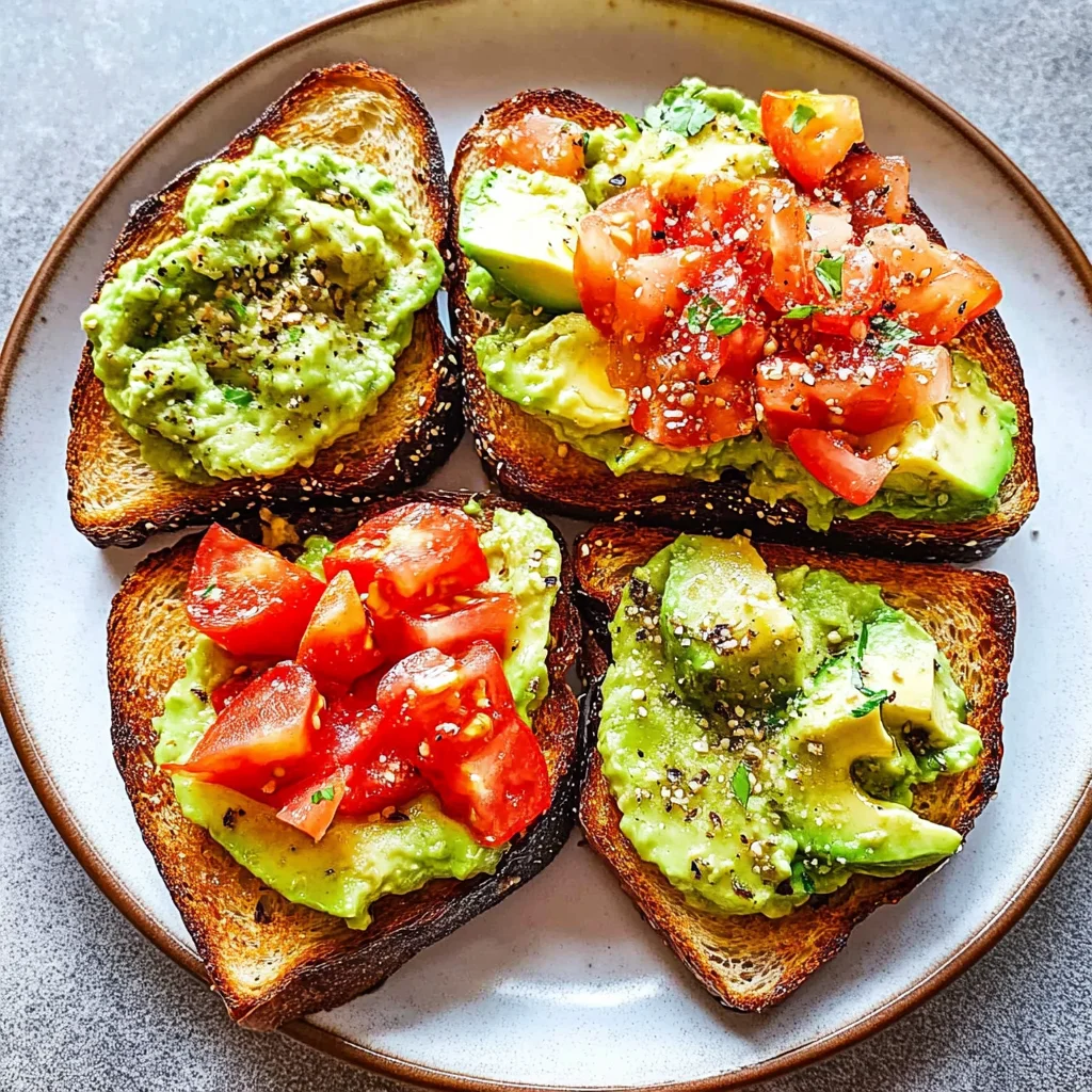 Recipe preparation for Light Beef Avocado Toast