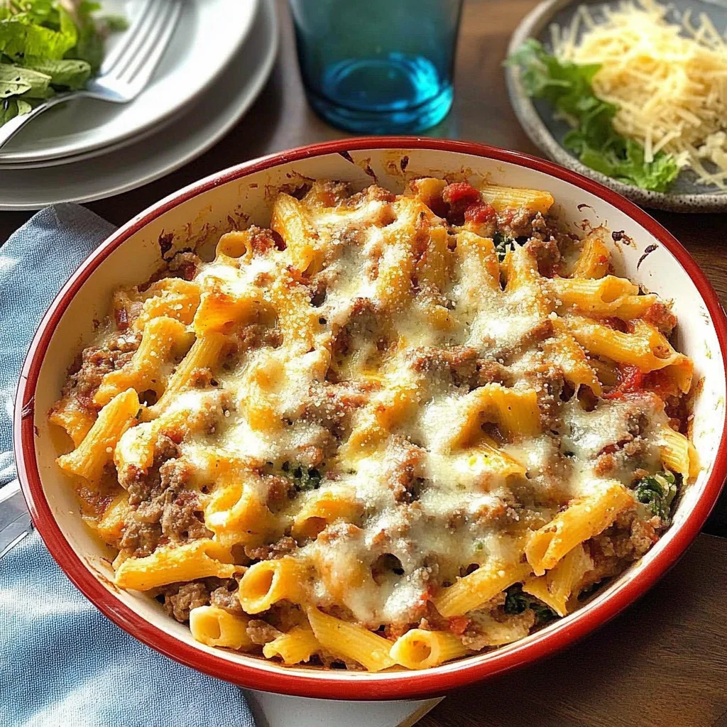 Recipe preparation for Broiled Italian Pasta