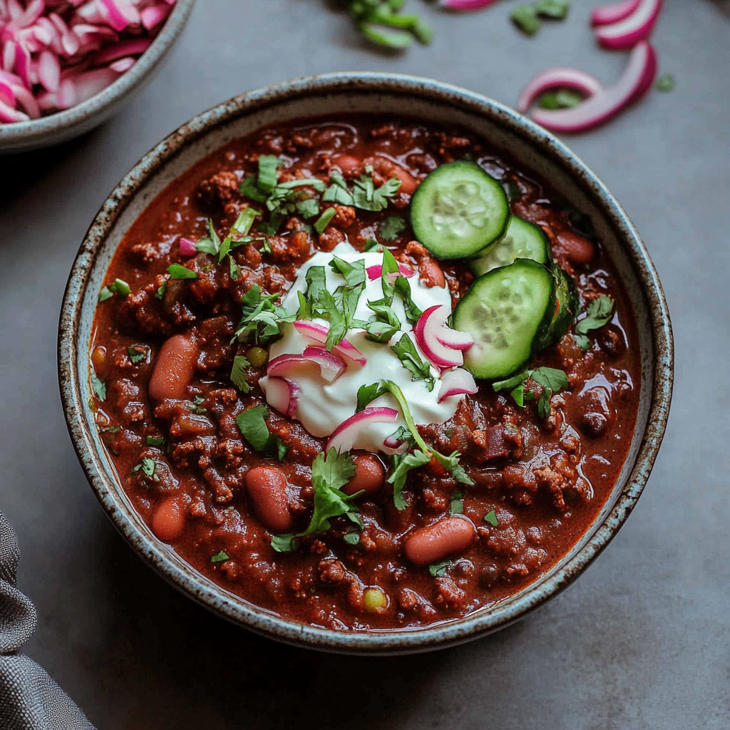 Recipe preparation for Classic Vegan Chili