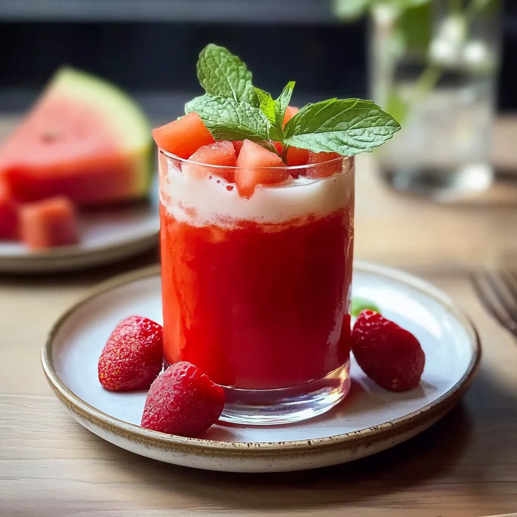 Recipe preparation for Watermelon Sweet Tea