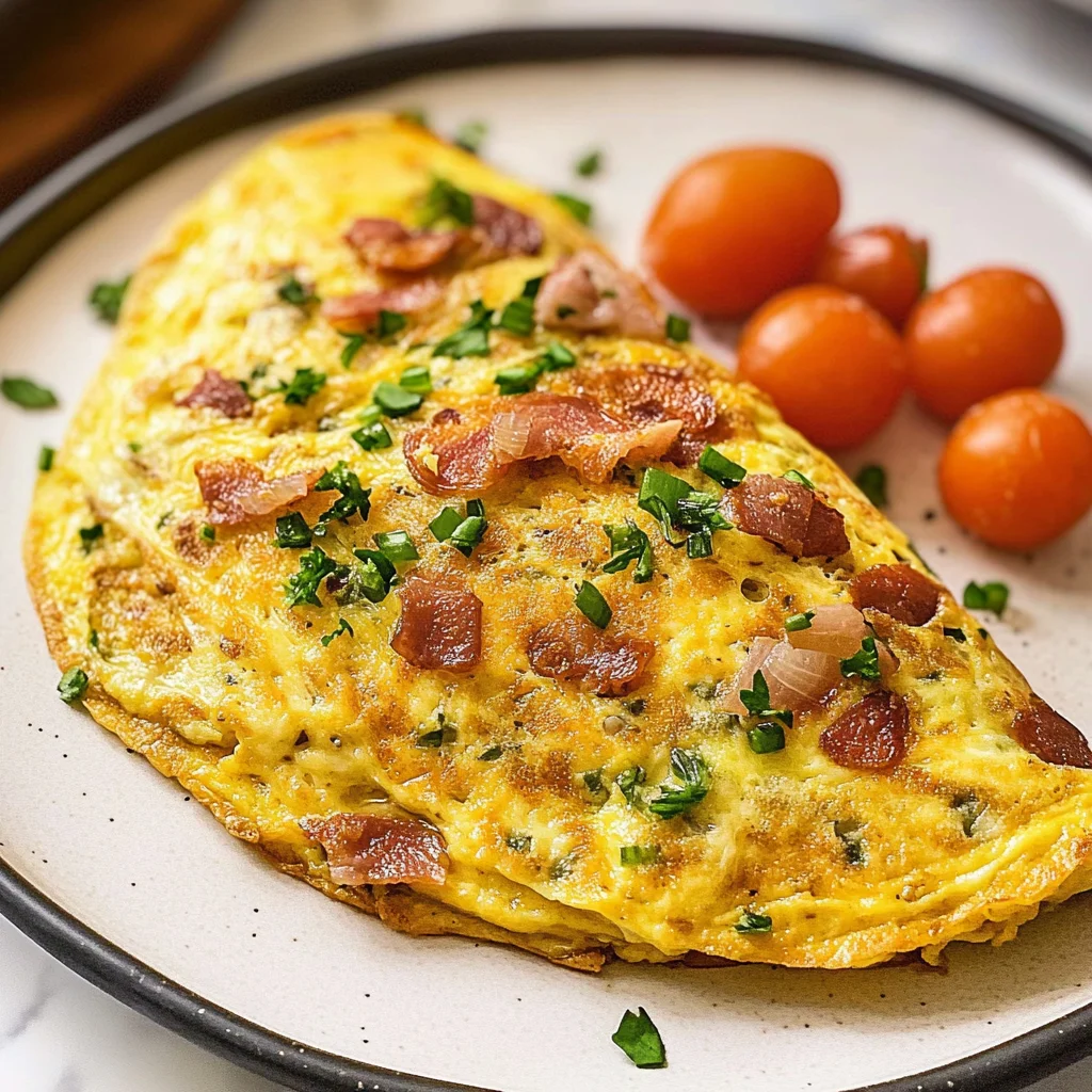 Recipe preparation for Rich Omelette