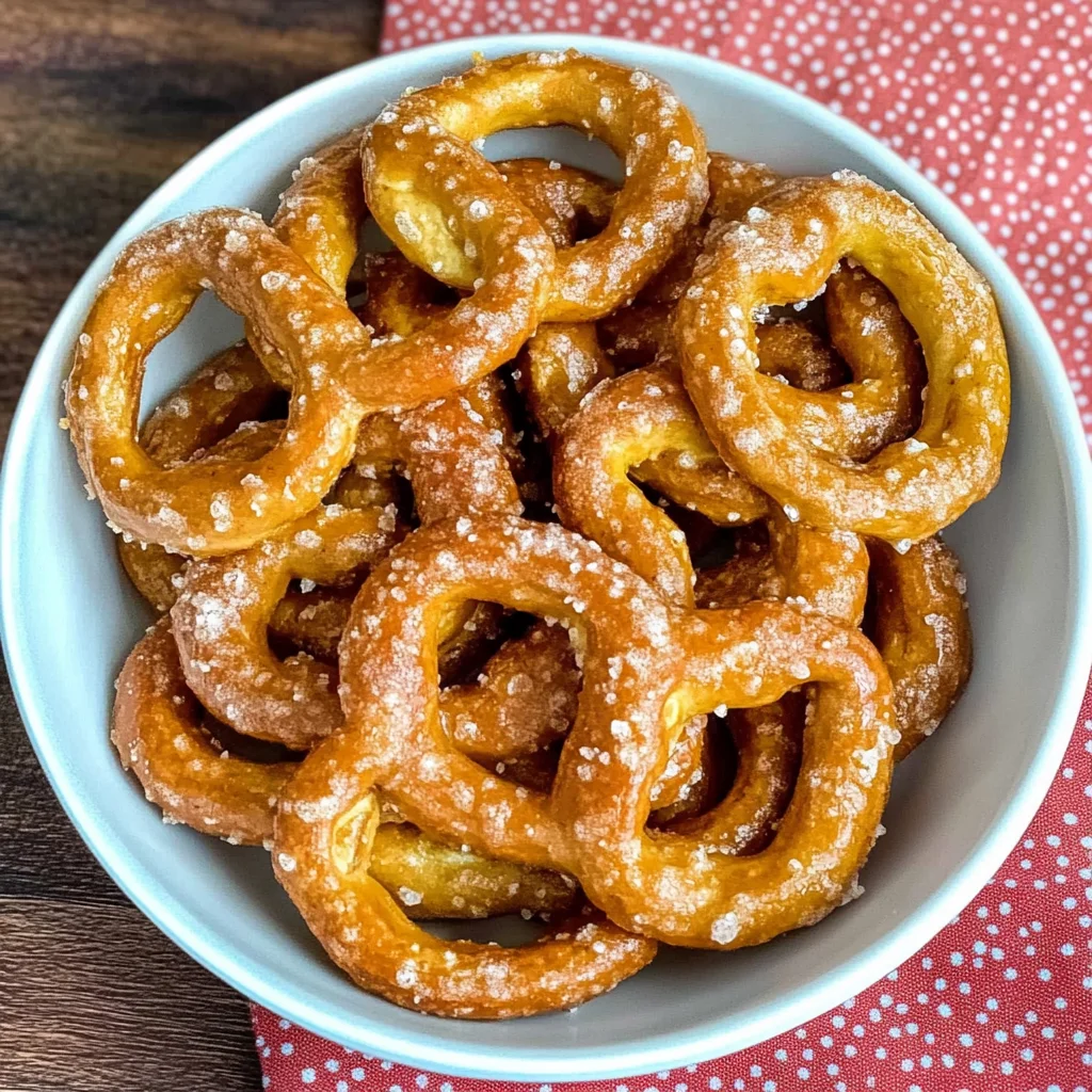 Recipe preparation for Spicy Pork Pretzels