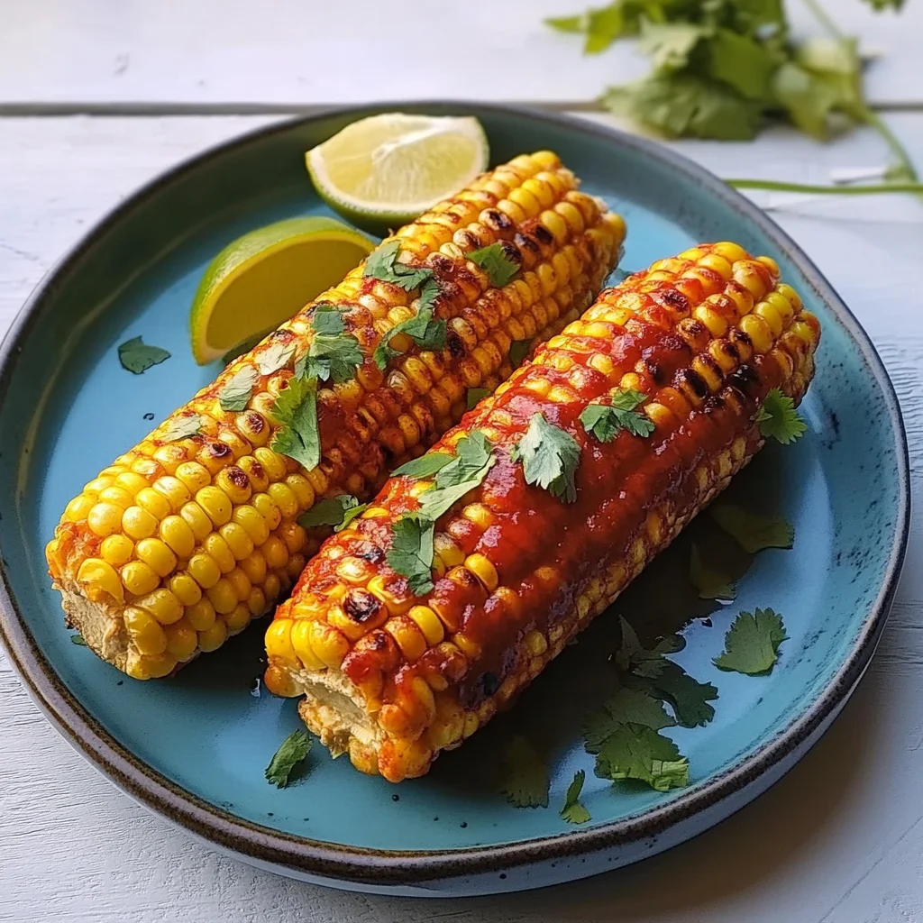 Recipe preparation for Smoky Barbecued Corn