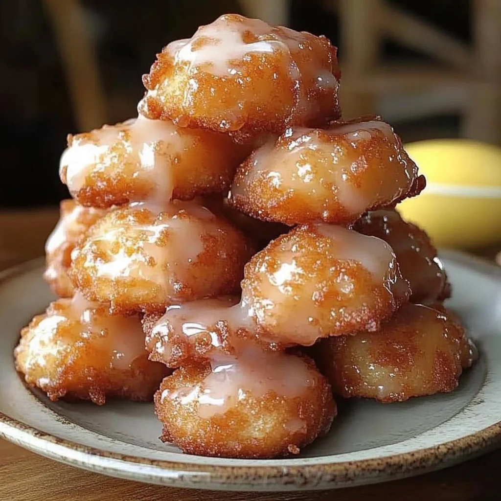 Recipe preparation for Apple Fritter Bites