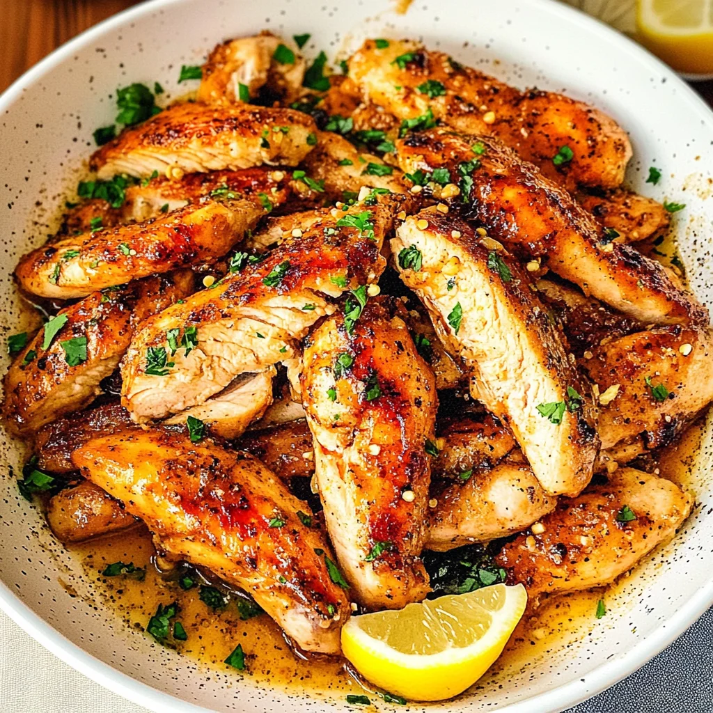 Recipe preparation for Garlic Butter Chicken