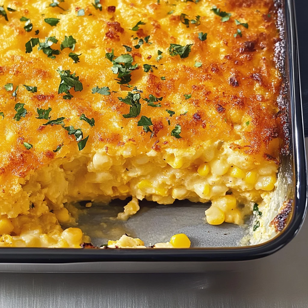 Recipe preparation for Corn Casserole