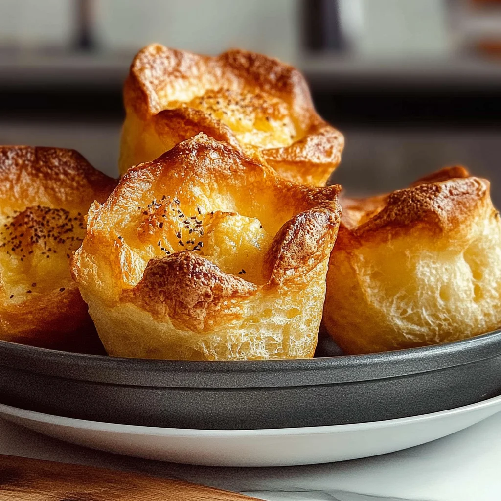 Recipe preparation for Light and Buttery Popovers