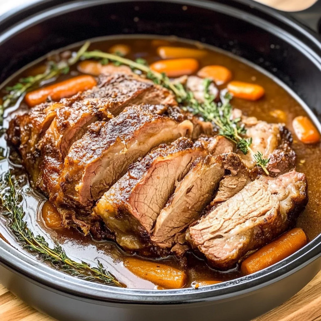 Recipe preparation for Slow Cooker Roast