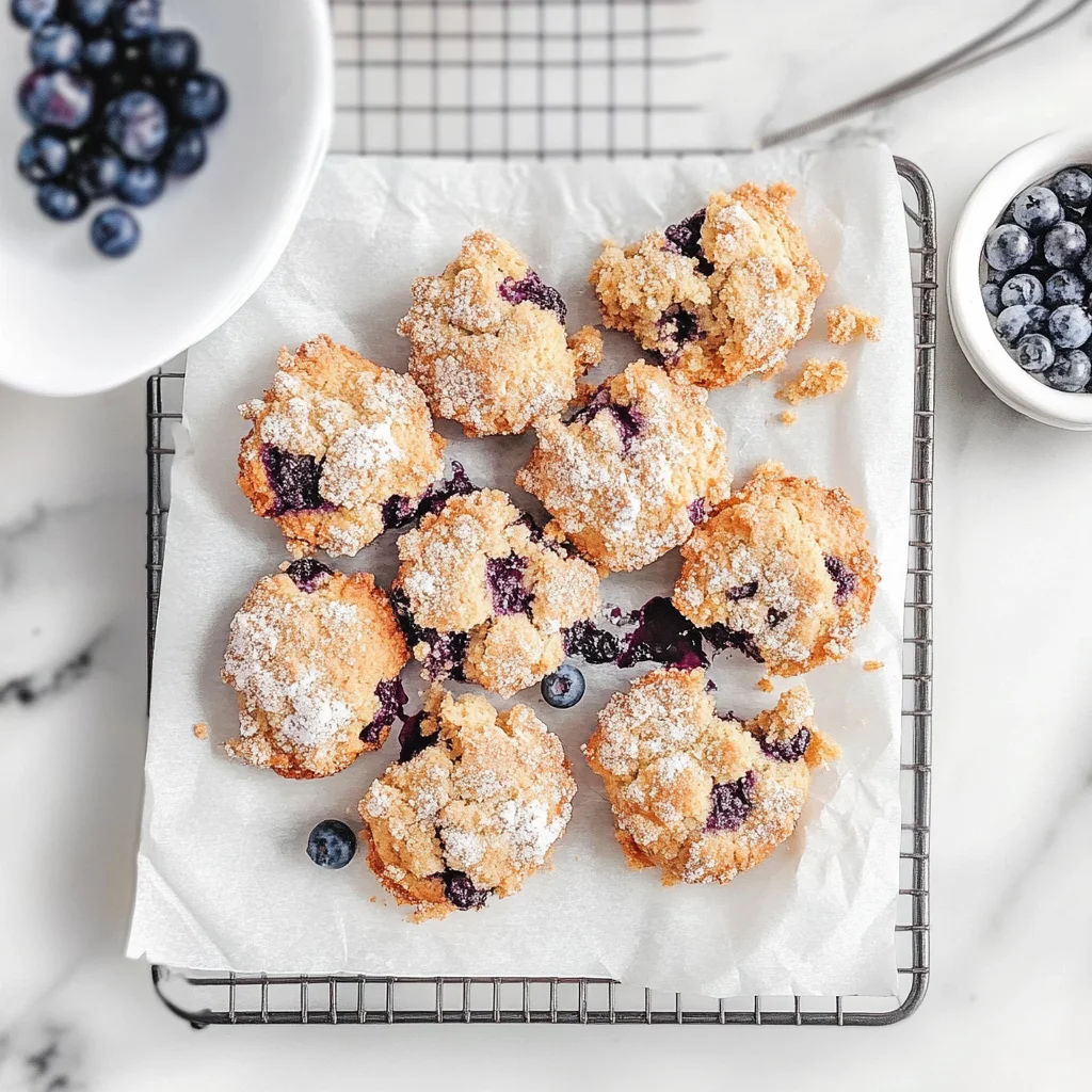 Recipe preparation for Blueberry Muffin Cookies With Streusel Topping