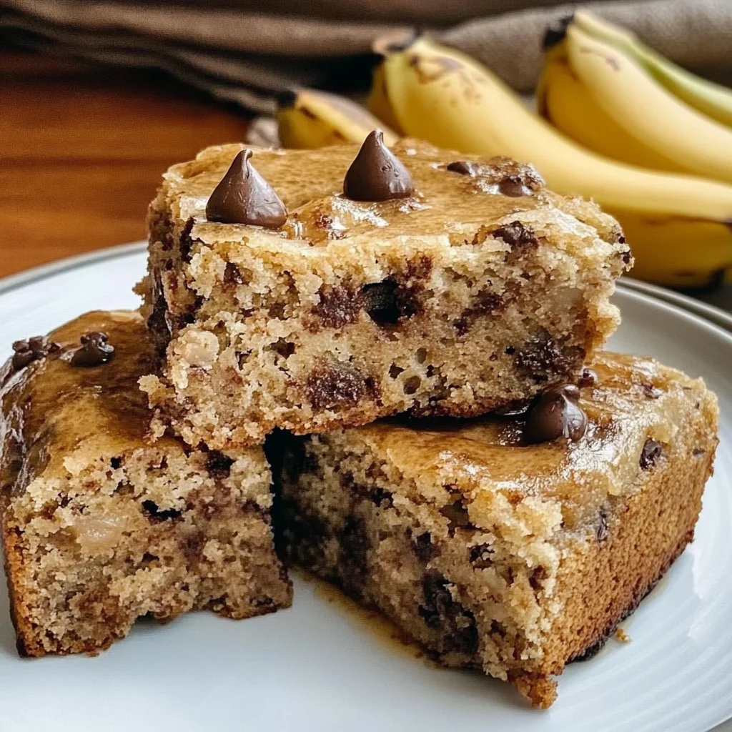 Recipe preparation for Banana Chocolate Chip Bars