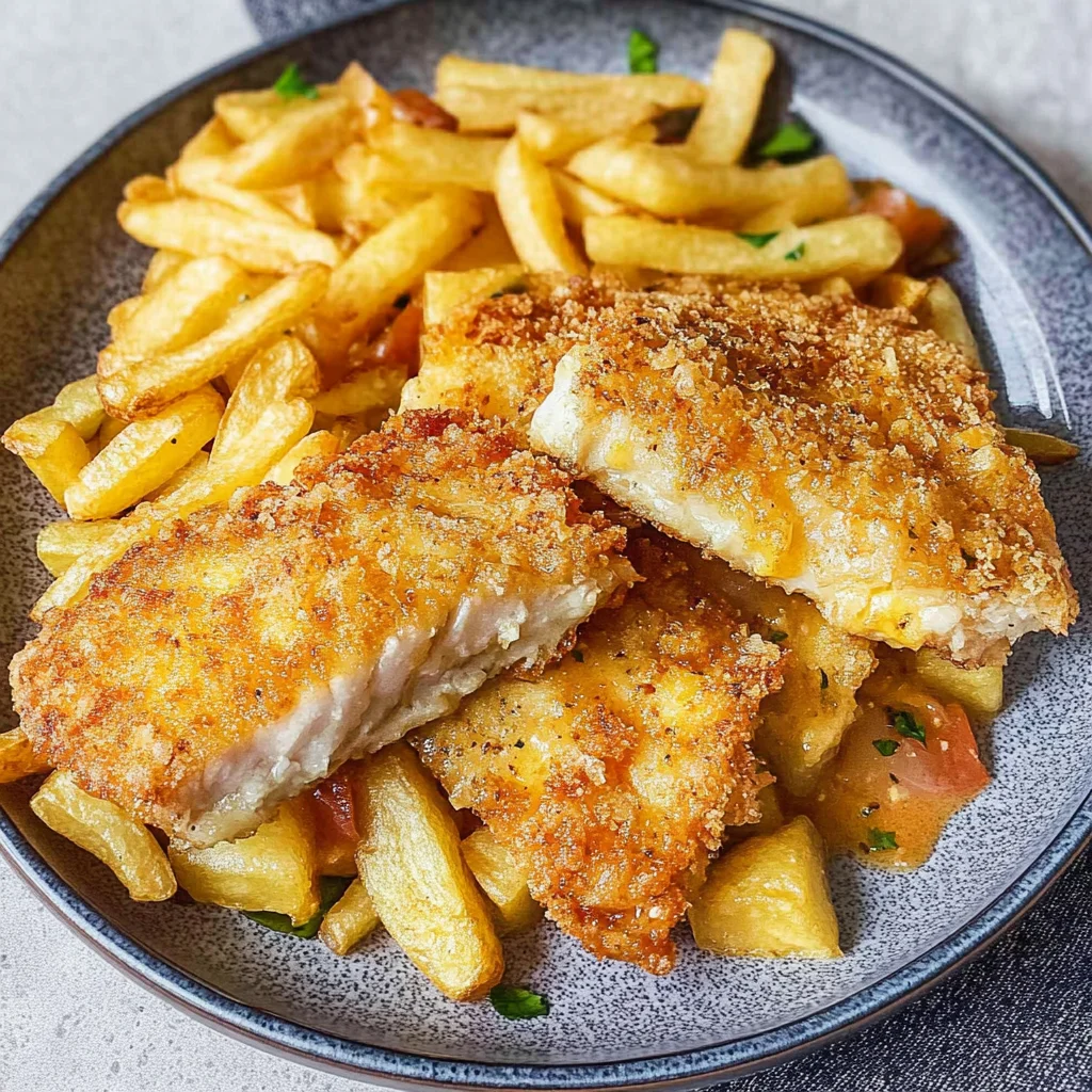 Recipe preparation for Sautéed Fish and Chips
