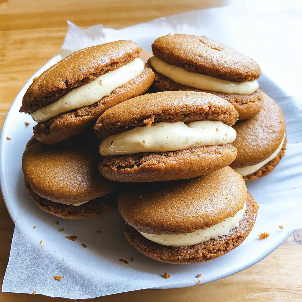 Recipe preparation for Gingerbread Whoopie Pies