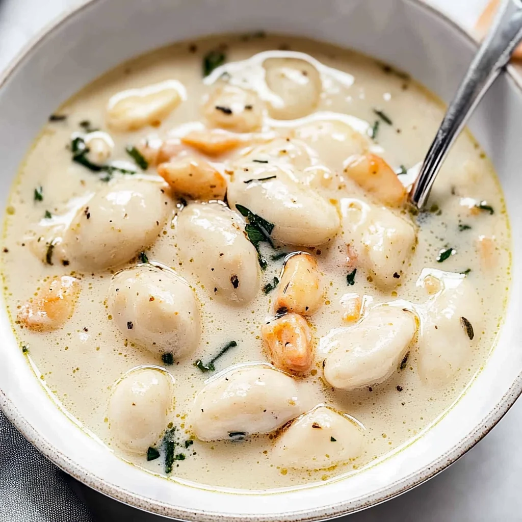Recipe preparation for Chicken and Gnocchi Soup