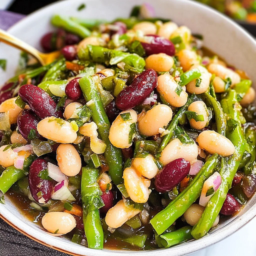 Recipe preparation for 3 Bean Salad