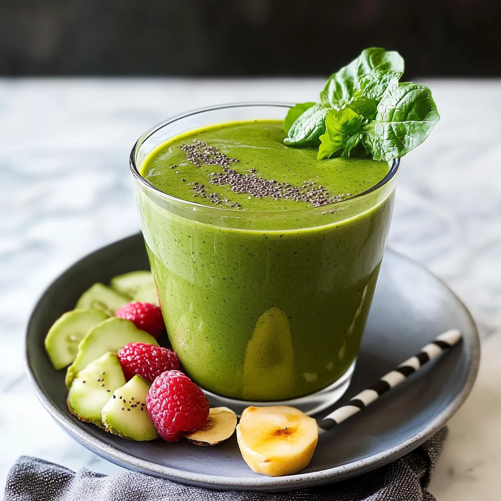 Recipe preparation for Green Smoothie Recipe