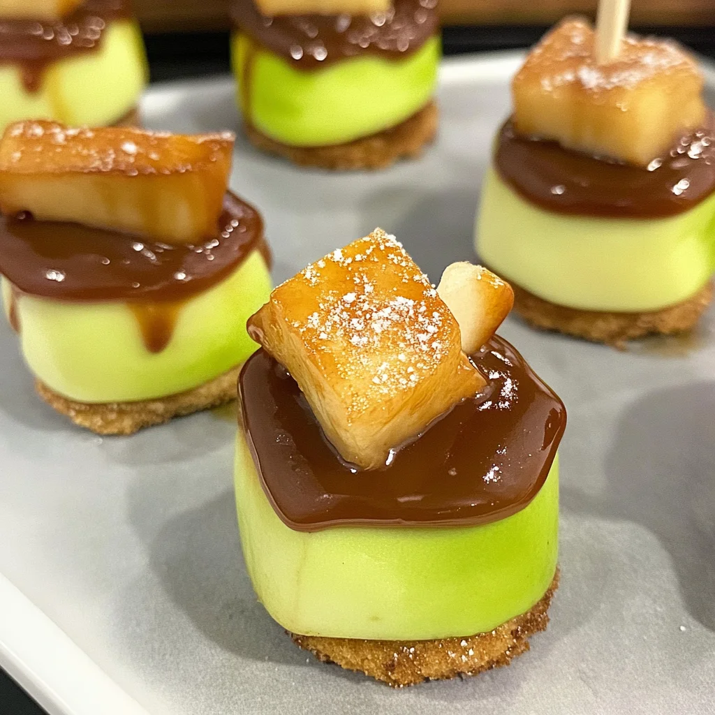 Recipe preparation for Caramel Apple Fall Treats Bites