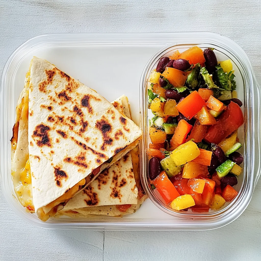 Recipe preparation for Mini Quesadillas – Fun School Lunch Ideas for Kids