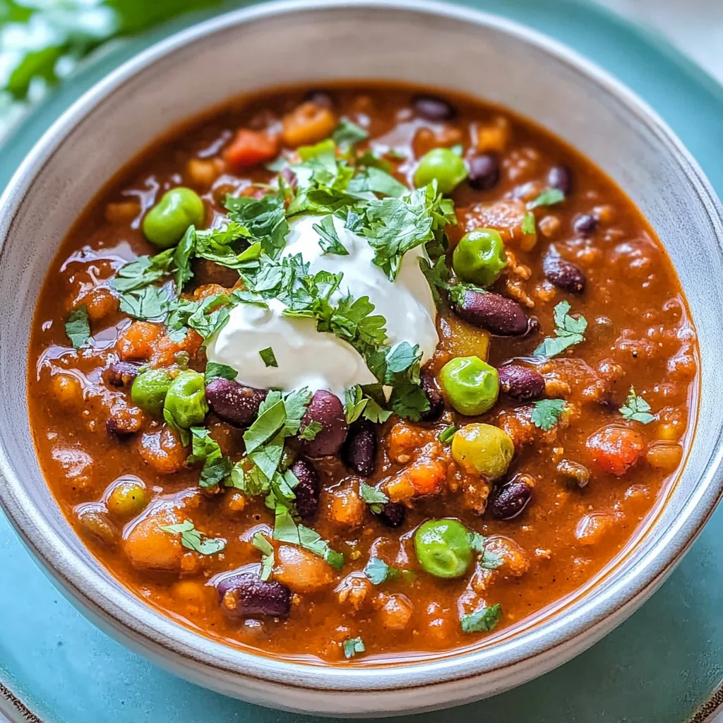 Recipe preparation for Deep-Fried Vegan Chili
