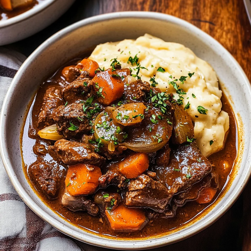 Recipe preparation for Classic Beef Bourguignon