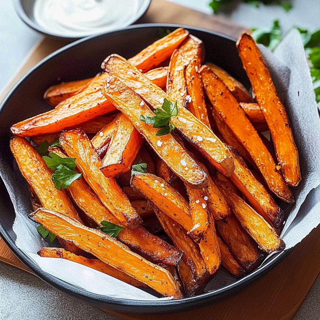 Recipe preparation for Air Fryer Sweet Potato Fries