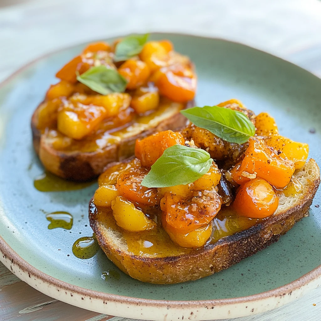 Recipe preparation for Vanilla Bruschetta