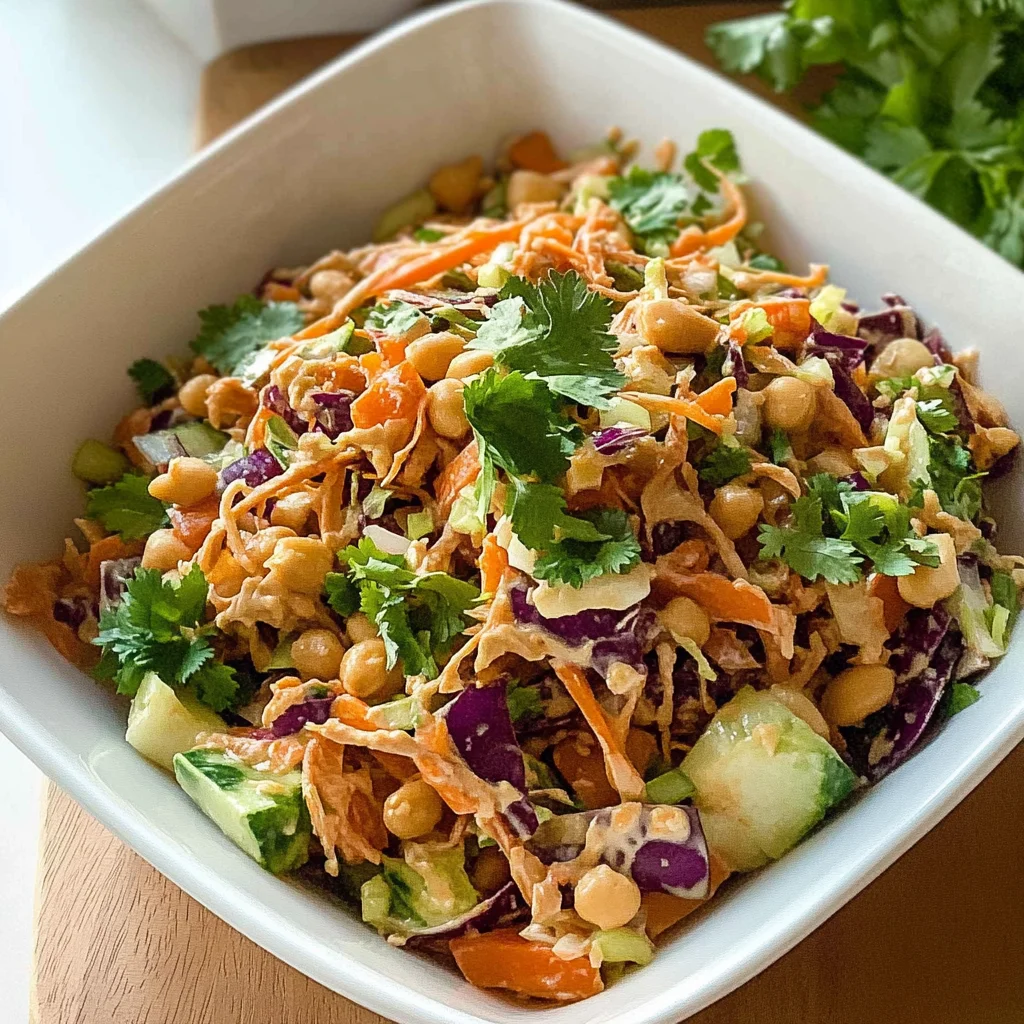 Recipe preparation for Spicy Peanut Cobb Salad