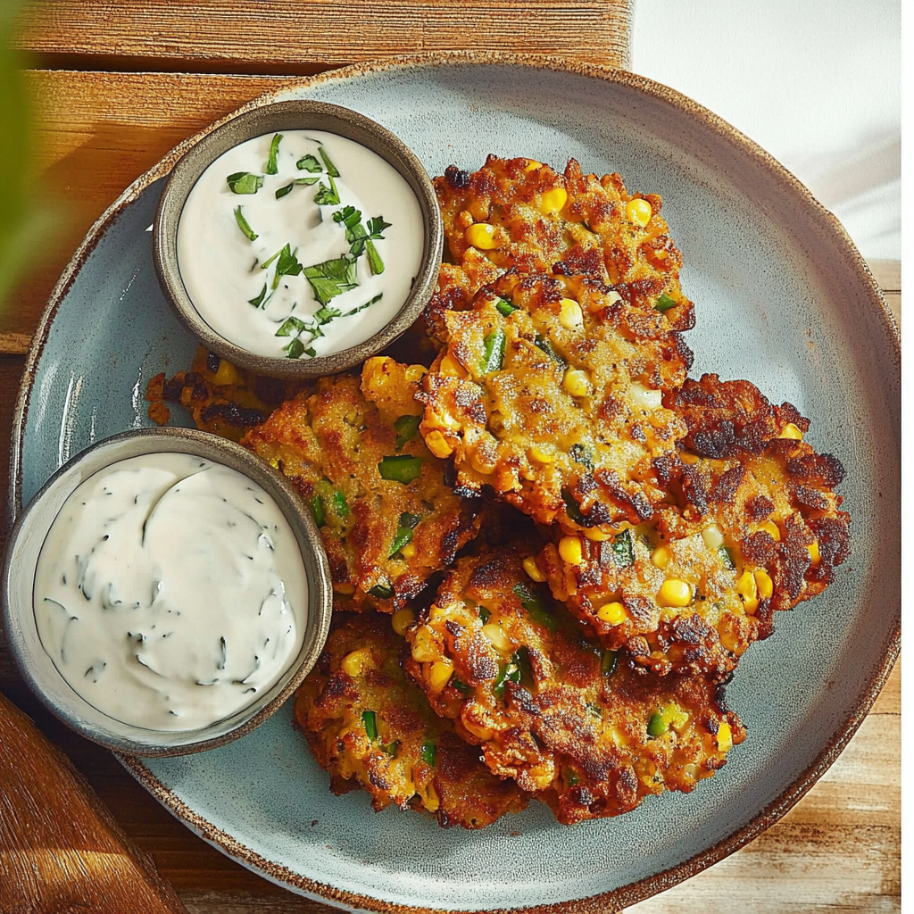 Recipe preparation for Sweet Corn Fritters
