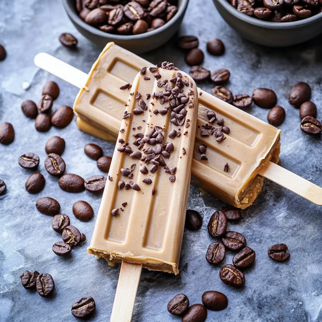 Recipe preparation for Cold Brew Coffee Popsicles