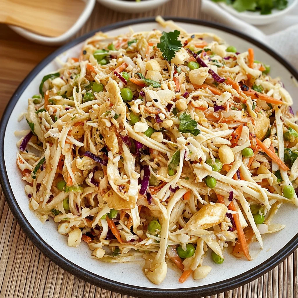 Recipe preparation for Noodle Coleslaw