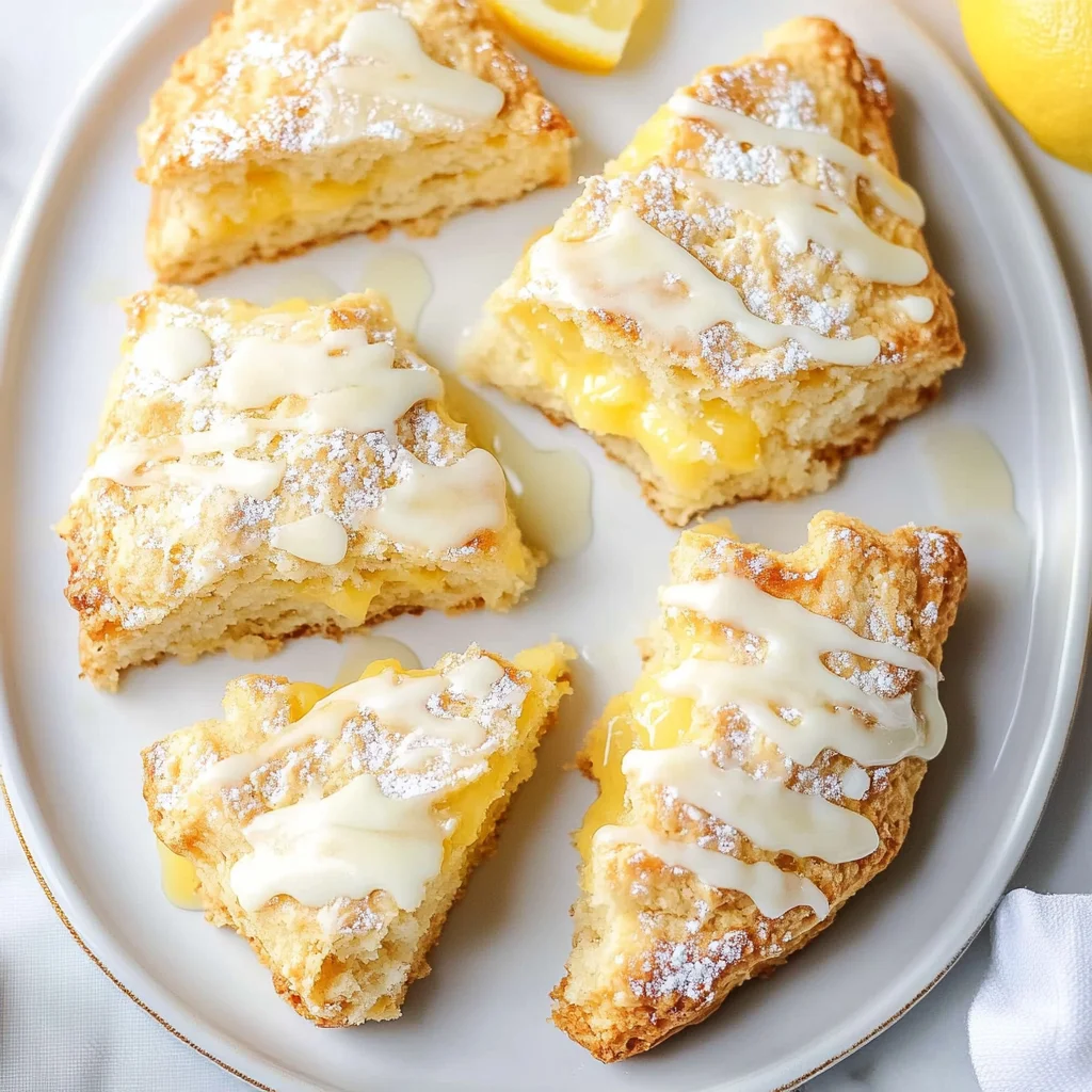 Recipe preparation for Sweet Lemon Scones